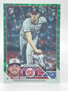2023 Topps Update JAKE IRVIN Nationals rc #US224 Green Foilboard 326/499 Rookie