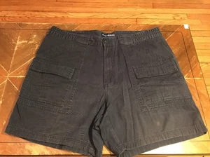 JOHN ASHFORD MENS 100% COTTON CARGO SHORTS SIZE 36 Navy #D - Picture 1 of 5