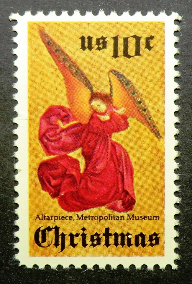 1550 MNH 1974 10c Angel Altarpiece Christmas Metropolitan Museum Holidays angels - Image 1 of 1