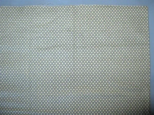 Mumms the Word Debbie Mumm Checked Fabric Blue Cream South Seas SSI 42"x44" NEW - Picture 1 of 7