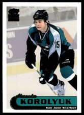 1999-00 Pacific Paramount EMERALD Alexander Korolyuk San Jose Sharks #205