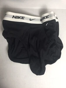 Mens Nike Underwear everyday Cotton Briefs 1 Pack Black White Sz 2XL - Picture 1 of 4