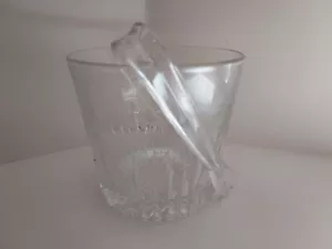 PRINCESS HOUSE HIGHLIGHTS CRYSTAL ICE BUCKET WITH TONGS - Picture 1 of 4