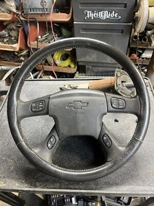 2003 2004 Chevrolet Avalanche 1500 Steering Wheel W/ Cruise Control Switch OEM - Picture 1 of 1