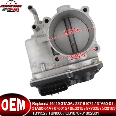 Válvula de cuerpo de acelerador OEM con TPS para Nissan Altima 2013-2018 4 cilindros 2,5 L QR25DE Foto 1 de 4