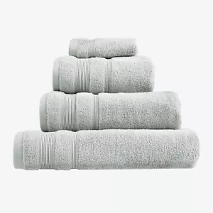 Soft Egyptian Cotton Towels Bale in Light Grey - Hand Bath Sheet Face Cloths Set - Picture 1 of 13