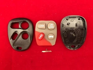 New 4 Button Replacement Remote Shell Case and Pad For GM Chevy Buick USA SELLER - Foto 1 di 3