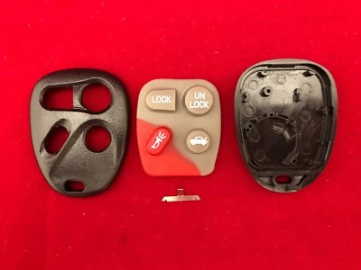 Nuevo estuche y almohadilla de carcasa remota de reemplazo de 4 botones para GM Chevy Buick VENDEDOR DE EE. UU. Foto 1 de 3