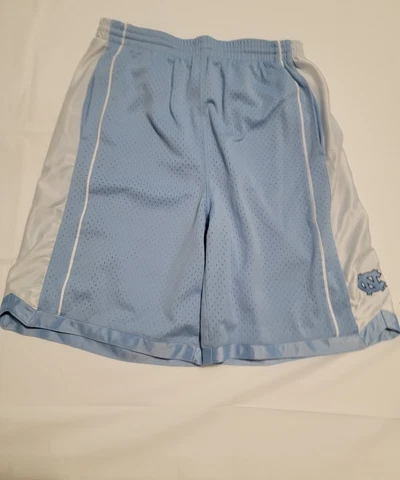 North Carolina Tar Heels Mens Mesh Shorts White W/ Blue  size large vintage rare Cover