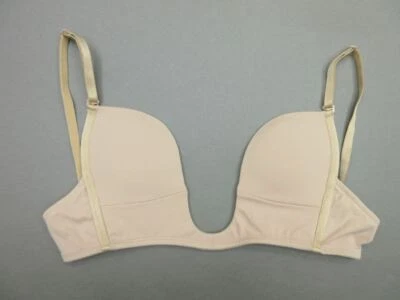 Sujetador 32B Fashion Forms Mujer Beige Con Aros Forrado Cierre Trasero U Plunge 2F Foto 1 de 4