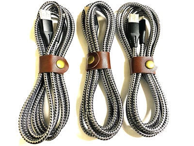 iPhone iPad Fast Charging Braided 6FT Cable  Durable Fast Reliable Data Sync - Image 1 of 4