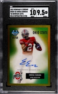 2023 Bowman Chrome U EMEKA EGBUKA 1955 AUTO GOLD REFRACTOR/50 Sgc 9.5๐๐ฅ๐ ๐ฐ - Picture 1 of 3