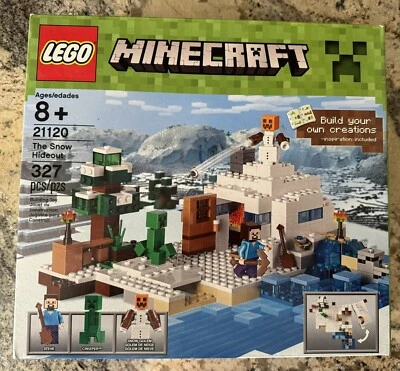 LEGO Minecraft The Snow Hideout 21120 - 327 pcs Retired Set NEW in sealed Box - Image 1 of 2