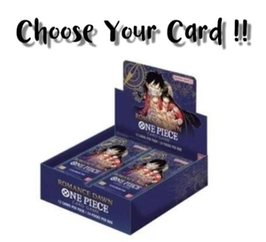 (PLZ READ DESCRIPTIONS) Choose Your Card from One Piece OP01 "Romance Dawn" ! - Picture 1 of 1
