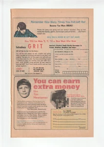 1977 BLAIR BEAUTY PRODUCTS Comic Book AD~LYNCHBURG~Tim Newcomer~GRIT NEWSPAPER - Picture 1 of 1