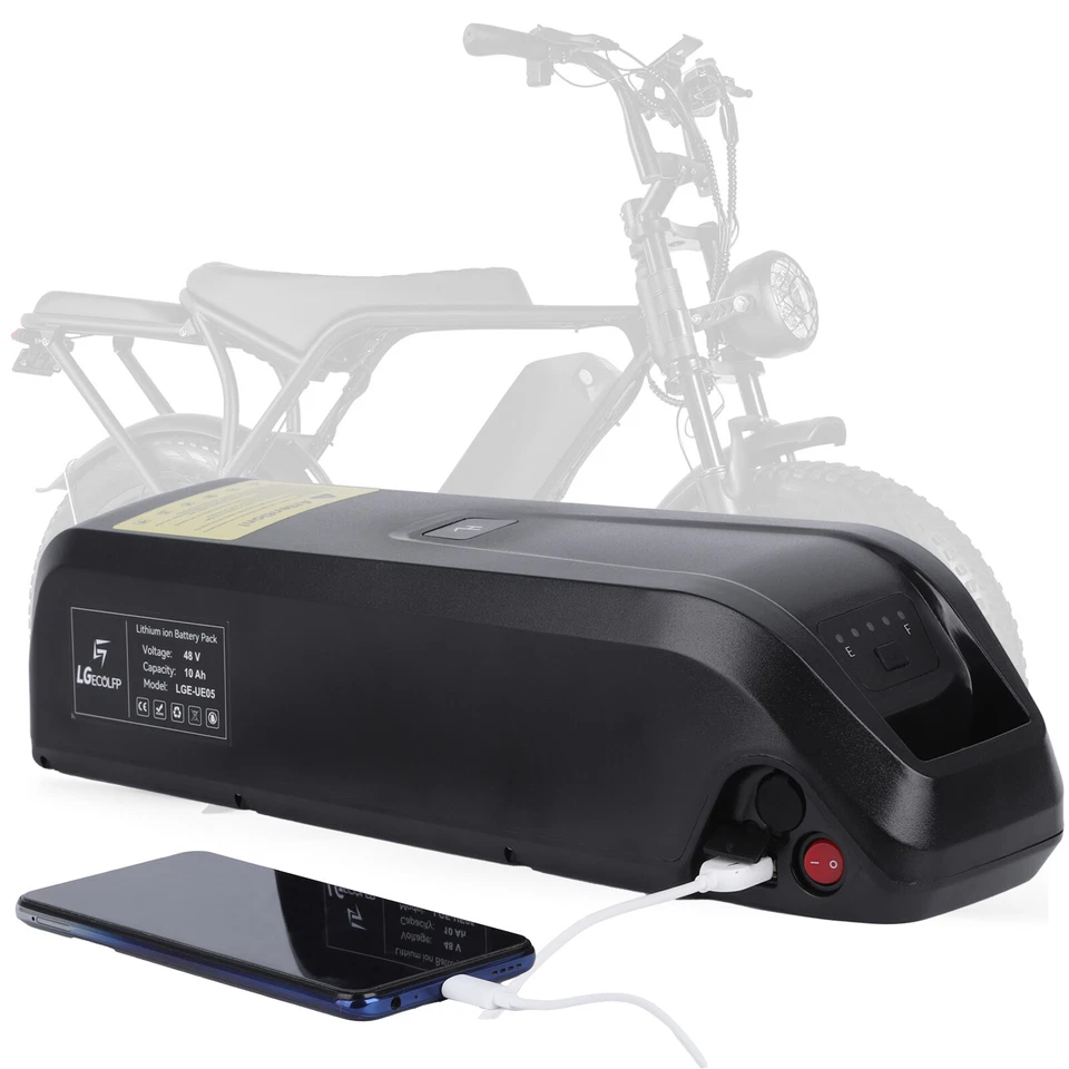 Hailong 48v Ebike Battery ≤1000W Electric Bike Motor Lithium Battery 30A BMS - Image 1 of 1