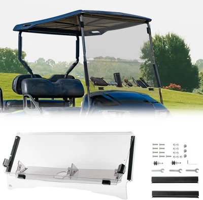 Carro de golf KEMIMOTO plegable parabrisas transparente con almacenamiento para EZGO TXT 1995-13 Foto 1 de 4