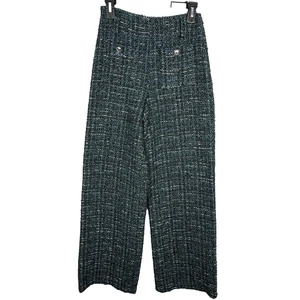 Maje Pizelda Boucle Metallic Hose Damen XS/S weites Bein Urlaub Party Glam - Bild 1 von 11