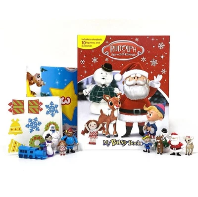 Rudolph the Red-Nosed Reindeer MY BUSY BOOKS BRAND NEW COMPLETE WITH FIGURES - Image 1 of 2