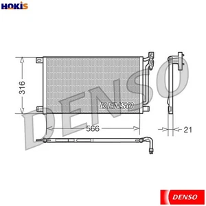 CONDENSER AIR CONDITIONING DCN05003 FOR BMW X3/SAV/E83 N47D20C/A M47D20 M47D20 - Picture 1 of 9