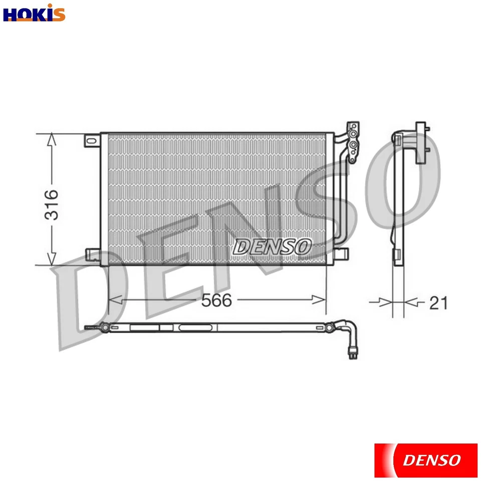 CONDENSER AIR CONDITIONING DCN05003 FOR BMW X3/SAV/E83 N47D20C/A M47D20 M47D20 - Image 1 of 4