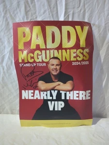 Paddy McGuiness Nearly There VIP Memorabilia Poster Autographed Signed - Picture 1 of 3