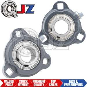 [2er-Pack] SBTRD206-19 Gusseisen 3-Bolzen Flanscheinheit fettbar [1-3/16 Zoll Bohrung] - Bild 1 von 7