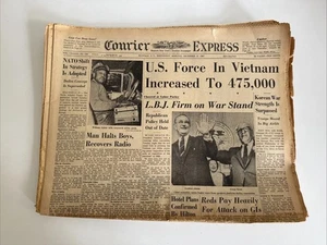Buffalo Courier Express Newspaper - December 13, 1967 - COMPLETE - LBJ Vietnam - Picture 1 of 6