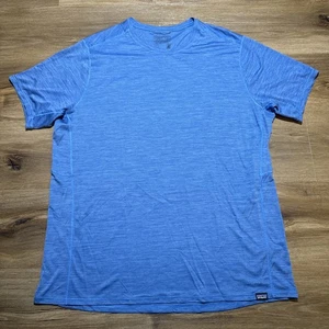 Patagonia Capilene Cool Lightweight Shirt Mens XL Blue Short Sleeve - Picture 1 of 11