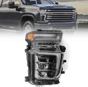 LED Headlight Assembly Compatible with Chevy Silverado 2500HD 3500HD 2020 2021 2 - Imagen 1 de 6