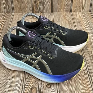 Zapatillas deportivas para correr carretera ASICS Gel-Kayano 30 negras amarillas brillantes para mujer talla 8 - Imagen 1 de 17
