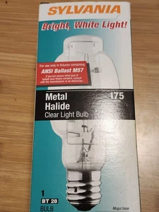 NEW! SYLVANIA METAL HALIDE CLEAR LIGHT BULB, 175 W, M175/U/RP, 64353 - Picture 1 of 5