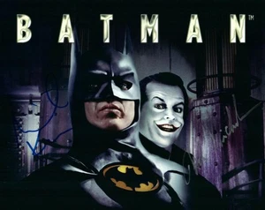 Michael Keaton Jack Nicholson signed 8x10 Foto Bild handsigniert mit COA - Bild 1 von 1