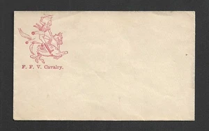 Cubierta patriótica de la Guerra Civil de 1860 - Primera caballería de Florida - Formato pequeño resistente - Imagen 1 de 2