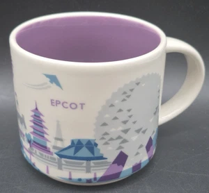 Taza de café azul púrpura Starbucks colección Parques Disney EPCOT You Are Here - Imagen 1 de 8