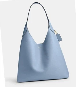 AUTHENTIC COACH LARGE BROOKLYN 39 IN BLUEBELL HOBO HANDBAG - Picture 1 of 9