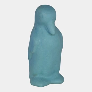 Van Briggle 1930s Vintage Art Pottery Blue Penguin Figurine Paperweight - Picture 1 of 7