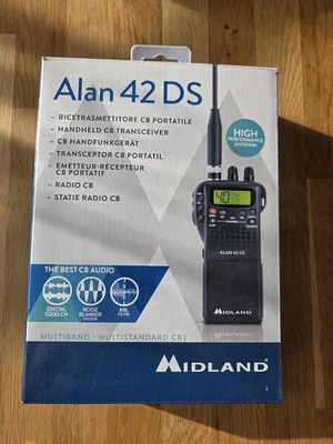 Alan 42 DS CB-Handfunkgerät 80 Kanal mit Zubehör, kleiner Displaykratzer - Bild 1 von 4