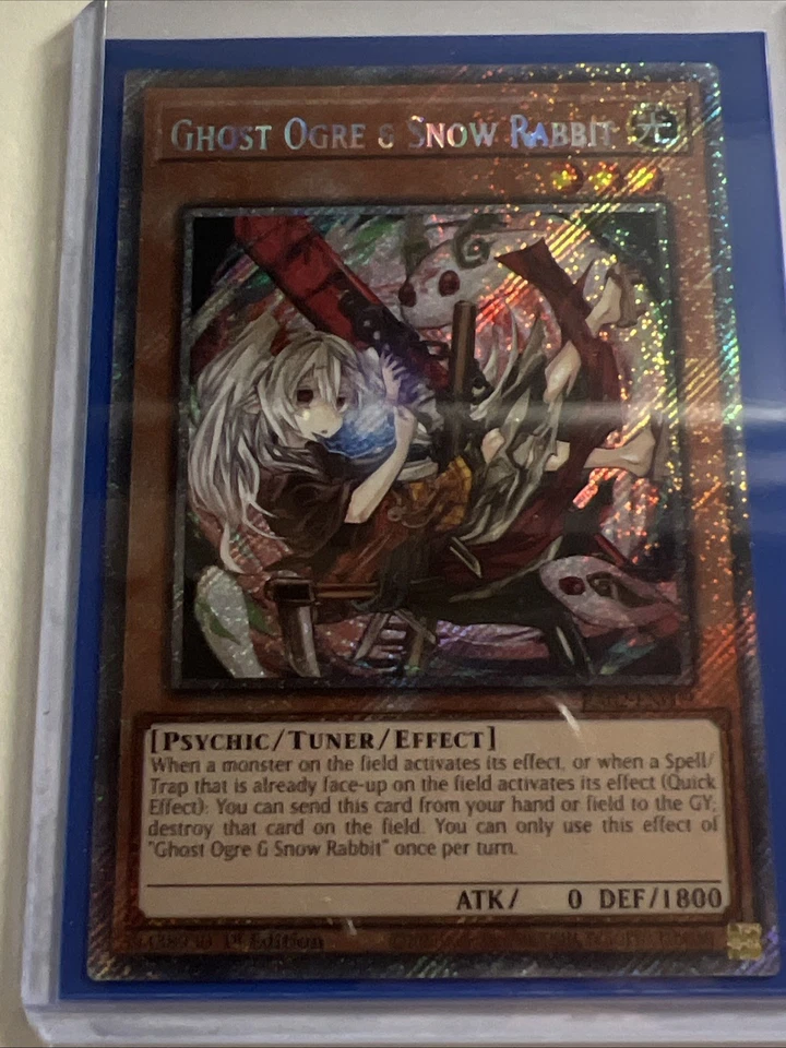 Yugioh! Ghost Ogre & Snow Rabbit (Alternate Art) - RA02-EN009 - Platinum Secret  - Image 1 of 1