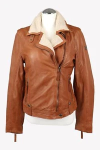 Gipsy Damen Jacke Gr. 36 (S) Braun Leder Jacke Einfache Jacke Jacke - Bild 1 von 4