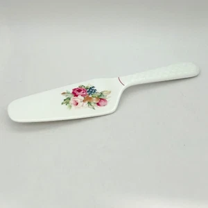 Mikasa Solid Ceramic Pie Cake Server English Bouquet FX 034 Bone China - Picture 1 of 9