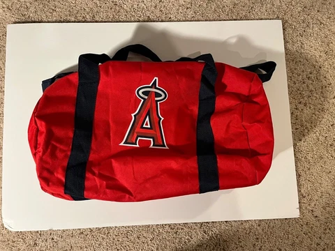 LA Angels Baseball #27 Mike Trout Red Promotional Duffle Bag Cover