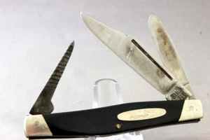 BUCK 319 Stockman Knife, Saw Cut Delrin Handles, Has Punch Blade, Good User - Picture 1 of 8