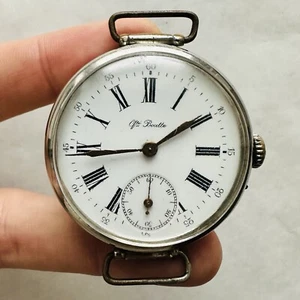 RAR Uhr QTE BOUTTE Pocket/Wrist Vintage Beauty Big Case Klassiker Porzellan Alt - Bild 1 von 21