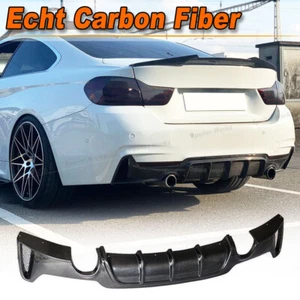 Difusor trasero de carbono difusor faldón trasero para BMW F32 F33 F36 M paquete deportivo 14-18 - Imagen 1 de 13