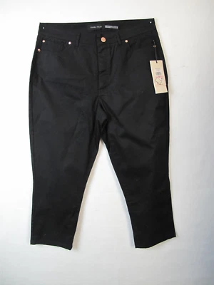 Pantalones Ivanka Trump Vestido Negro Pantalones Metal Rosa Detalle Talla 10 Frente Plano Foto 1 de 4