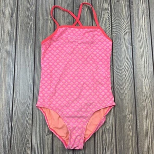 old navy youth girls size large one piece swimsuit pink - Picture 1 of 6