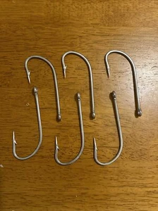 Saltwater Fishing Hooks O'shaughnessy Stainless Steel Long Shank Forged 6 PCS - Picture 1 of 8
