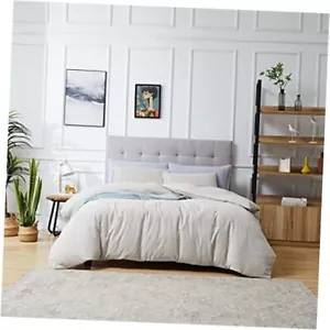 Linen Cotton Duvet Cover Queen Linen Comforter Linen Bedding 55% French Linen - Picture 1 of 8