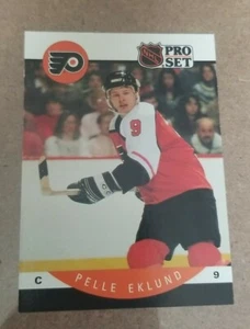 1990-91 Pro Set - Philadelphia Flyers - Hockey Card #215 Pelle Eklund UER - Picture 1 of 2
